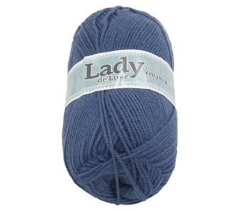 Příze LADY de Luxe - modrá - 100g / 238 m