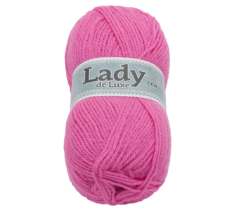 Příze LADY de Luxe - sytě růžová - 100g / 238 m