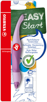 Ergonomický roller pro praváky - STABILO EASYoriginal Pastel pastelová fialová - 1 ks - modrý (zmizíkovatelný) inkoust - vč. bombičky