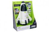 Raketoplán s astronautem plast 25cm na baterie se světlem, zvukem  v krabici 22x28x10cm