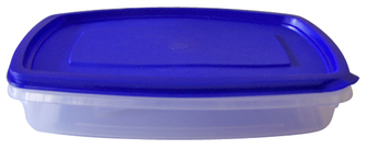 Dóza obdélník nízká; 22,5x14,5x5,5 cm; 1 l; plast