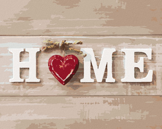 Malování podle čísel - DEKORACE HOME - 40x50 cm, bez rámu a bez vypnutí plátna