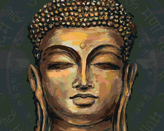 Malování podle čísel - ZLATÝ BUDDHA - 80x100 cm, vypnuté plátno na rám Malování podle čísel - ZLATÝ BUDDHA - 80x100 cm, vypnuté plátno na rám