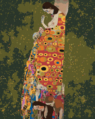 Malování podle čísel - NADĚJE II (G. KLIMT) - 80x100 cm, bez rámu a bez vypnutí plátna Malování podle čísel - NADĚJE II (G. KLIMT) - 80x100 cm, bez rámu a bez vypnutí plátna