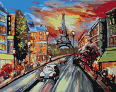 Malování podle čísel - BAREVNÁ PAŘÍŽ - 80x100 cm, bez rámu a bez vypnutí plátna