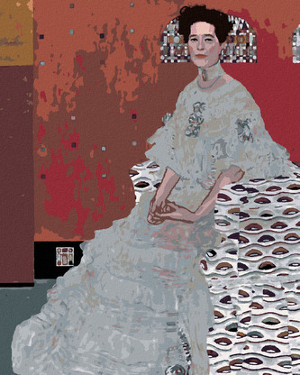 Malování podle čísel - PORTRÉT FRITZA RIEDLEROVÉ (G. KLIMT) - 80x100 cm, bez rámu a bez vypnutí plátna Malování podle čísel - PORTRÉT FRITZA RIEDLEROVÉ (G. KLIMT) - 80x100 cm, bez rámu a bez vypnutí plátna