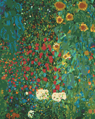 Malování podle čísel - ZAHRADA SE SLUNEČNICEMI (G. KLIMT) - 80x100 cm, vypnuté plátno na rám Malování podle čísel - ZAHRADA SE SLUNEČNICEMI (G. KLIMT) - 80x100 cm, vypnuté plátno na rám