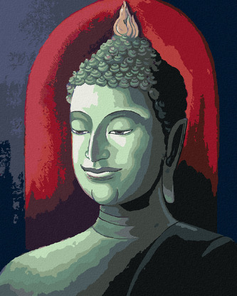 Malování podle čísel - BUDDHA NA ČERVENÉM POZADÍ - 40x50 cm, bez rámu a bez vypnutí plátna Malování podle čísel - BUDDHA NA ČERVENÉM POZADÍ - 40x50 cm, bez rámu a bez vypnutí plátna