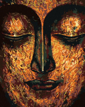 Malování podle čísel - UMĚLECKÝ BUDDHA - 40x50 cm, vypnuté plátno na rám Malování podle čísel - UMĚLECKÝ BUDDHA - 40x50 cm, vypnuté plátno na rám