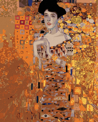 Malování podle čísel - ZLATÁ ADELE (G. KLIMT) - 80x100 cm, vypnuté plátno na rám Malování podle čísel - ZLATÁ ADELE (G. KLIMT) - 80x100 cm, vypnuté plátno na rám