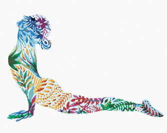 Malování podle čísel - JÓGA - 80x100 cm, vypnuté plátno na rám