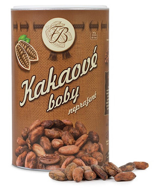 Čokoládovna Troubelice Kakaové boby nepražené v dóze 500 g