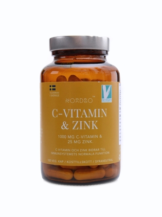 Nordbo - Vitamin C & Zinek 100 kapslí