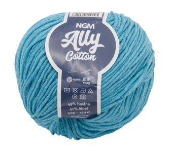 Příze ALLY cotton - tyrkysová - 50g / 140 m Příze ALLY cotton - tyrkysová - 50g / 140 m