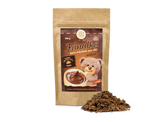 Čokoládovna Troubelice Horká čokoláda mléčná Fanulka pro děti 200 g