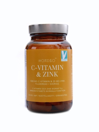 Nordbo - Vitamin C & Zinek 50 kapslí