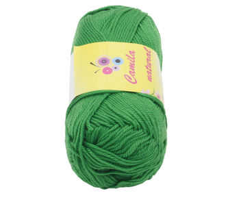 Příze CAMILA natural - tmavě zelená - 50g / 125 m