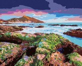 Malování podle čísel - PLÁŽ GIALLONARDO - 80x100 cm, vypnuté plátno na rám