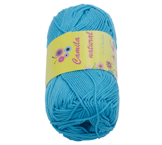 Příze CAMILA natural - tyrkysová - 50g / 125 m