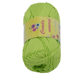 Příze CAMILA natural - středně zelená - 50g / 125 m