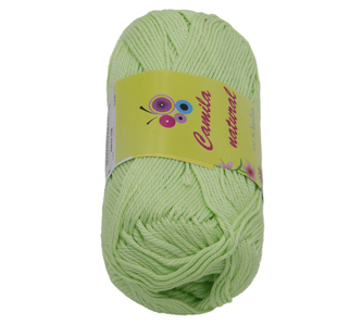 Příze CAMILA natural - světle zelená - 50g / 125 m