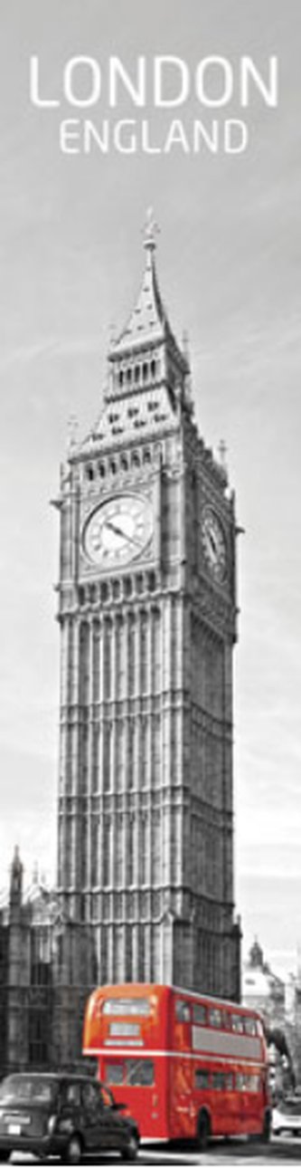 3D záložka - London in red 3D záložka - London in red