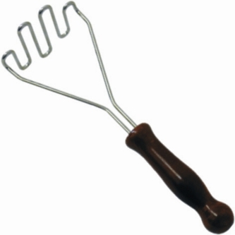 mačkadlo na vař.br. nerez, ruk.dřev. (velké)