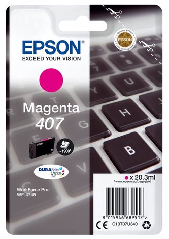 Epson inkoustová náplň/ C13T07U340/ WF-4745 Series Ink Cartridge L/ Magenta Epson inkoustová náplň/ C13T07U340/ WF-4745 Series Ink Cartridge L/ Magenta