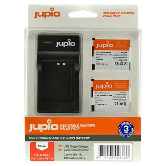 Set Jupio 2x NB-11L 680 mAh + USB Nabíječka Set Jupio 2x NB-11L 680 mAh + USB Nabíječka