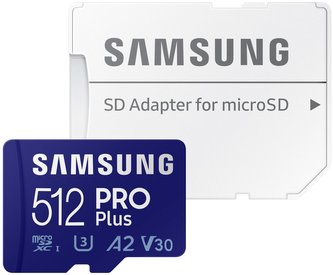 Samsung micro SDXC karta 512 GB PRO Plus + SD adaptér