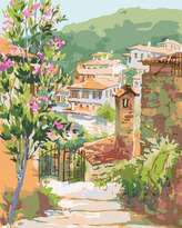 Malování podle čísel - CHODNÍČEK K MOŘI - 80x100 cm, vypnuté plátno na rám