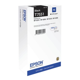 T755140 Inkjet cart. pro WF8590, 8510, 8090 tiskárny, EPSON černá, 100ml