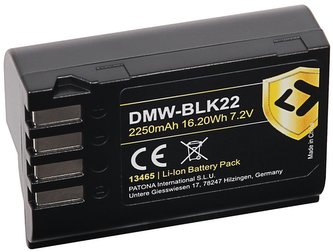 PATONA baterie pro foto Panasonic DMW-BLK22 2250mAh Li-Ion Protect PATONA baterie pro foto Panasonic DMW-BLK22 2250mAh Li-Ion Protect