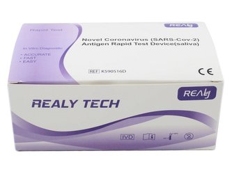 REALY TECH 20ks Antigen Testovací Souprava COVID19 (SARS CoV 2) - test ze slin / výjimka MZČR