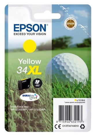 Epson inkoustová náplň/ T3474/ 34XL DURABrite Ultra Ink/ žlutá