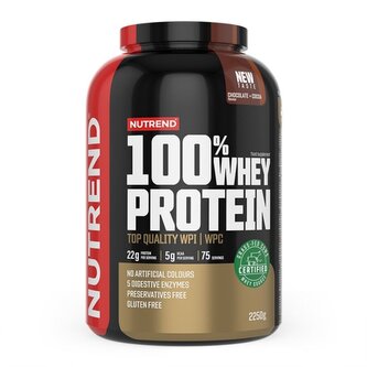 Nutrend - 100% Whey Protein - Čokoláda, Kokos - 2250 Gramů