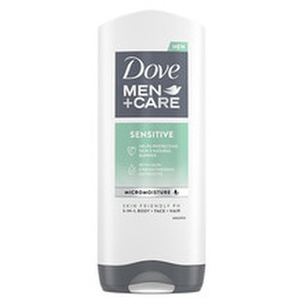 Dove Pánský sprchový gel na tělo, obličej a vlasy Men+Care Sensitive (3 in 1 Shower Gel) Objem 400 ml man