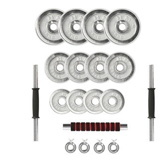 HMS - Chromovaný činkový set v kufru STC21 21kg - 21kg