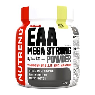 Nutrend - EAA Mega Strong Powder - Citron - 300 Gramů