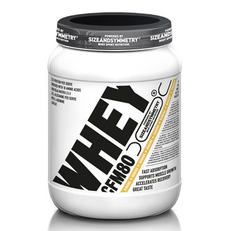 SizeandSymmetry - Whey Protein 80 CFM - Čokoláda - 1000 Gramů