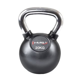 HMS - Vinylový kettlebell s chromovaným úchopem - 20kg HMS - Vinylový kettlebell s chromovaným úchopem - 20kg
