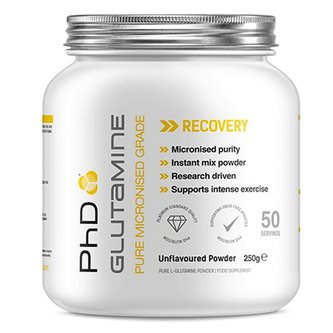 PhD Nutrition - Glutamine pure micronised grade - 250 Gramů
