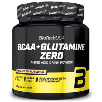 BiotechUSA - BCAA + Glutamine Zero - Broskvový ledový čaj - 480 Gramů BiotechUSA - BCAA + Glutamine Zero - Broskvový ledový čaj - 480 Gramů
