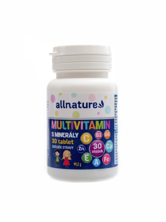Allnature - Multivitamin s minerály 30 tablet