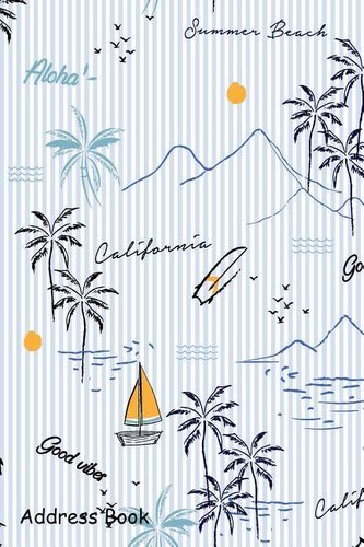 Address Book: For Contacts, Addresses, Phone, Email, Note, Emergency Contacts, Alphabetical Index with Island Seamless