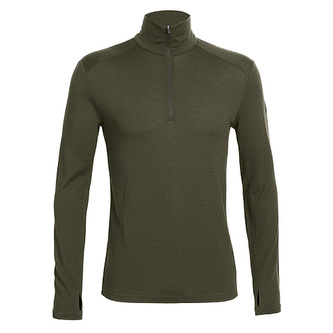 Mens Tech Top LS Half Zip, I301 CARGO/RED/IVY HTHR | XXL