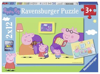 Prasátko Peppa 2x12 dílků Prasátko Peppa 2x12 dílků