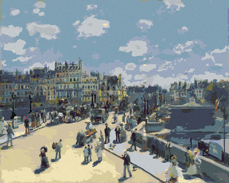 Malování podle čísel - PONT-NEUF (PIERRE-AUGUSTE RENOIR) - 80x100 cm, bez rámu a bez vypnutí plátna