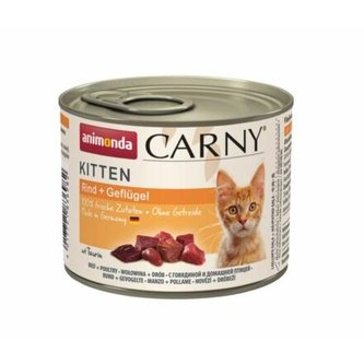 ANIMONDA konzerva CARNY Kitten - hovězí, drůbeží 200g