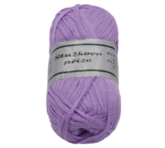 Příze STUŽKOVÁ - světle fialová - 50g / 109 m